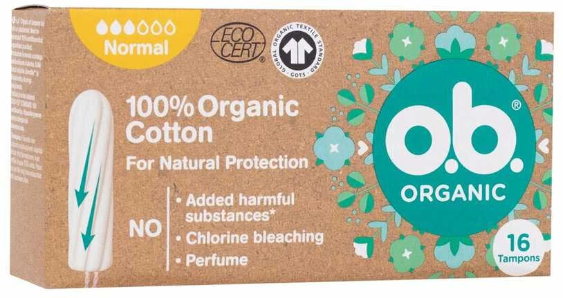 O.B._Organinė tamponija Normal 16 vnt.