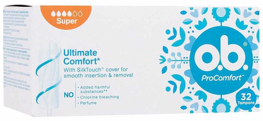 Johnson O.B. ProComfort Super 32 vnt. tamponai