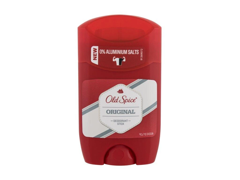 Old Spice Original pieštukinis dezodorantas su užrašu 0% aliuminio