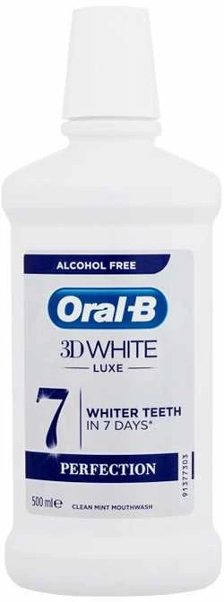 Oral-B 3D Baltas Luxe Burnos Skalavimo Skystis, 500 ml