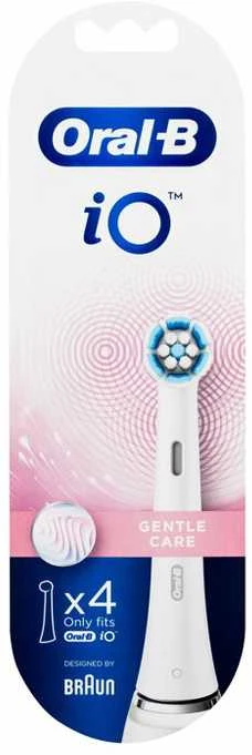 Dantų šepetėlio galvutės Braun Oral-B iO Gentle Care 4 vnt. balta