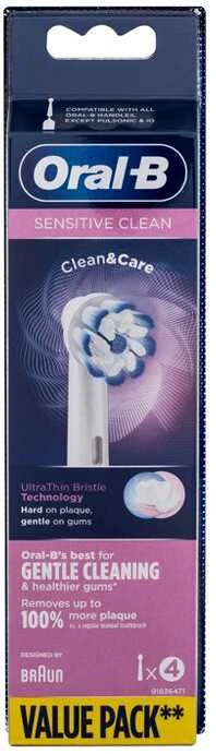 EB60-4 Braun Oral-B SENSI Labai labai plonos Elektrinio Dantų Šepetėlio Galvutės