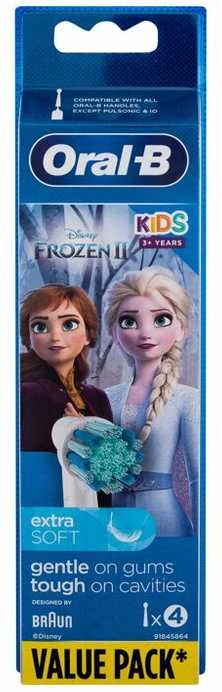 Dantų šepetėlio antgaliai ORAL-B BRAUN Frozen II, 4 vnt.