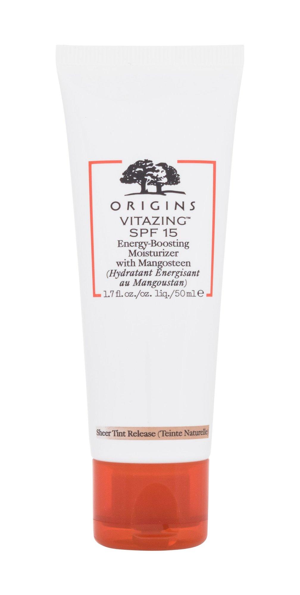 Origins Vitazing Energy-Boosting Moisturizer SPF 15 maitinamoji ir energizuojamoji priežiūros priemonė, 50 ml