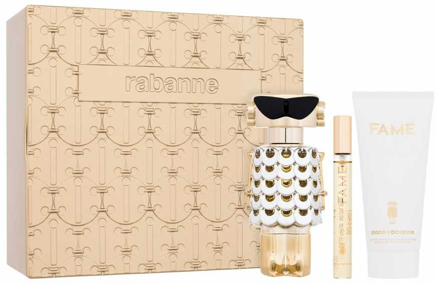 Paco Rabanne Fame rinkinys moterims (EDP, 80 ml + kūno losjonas, 100 ml + EDP, 10 ml)