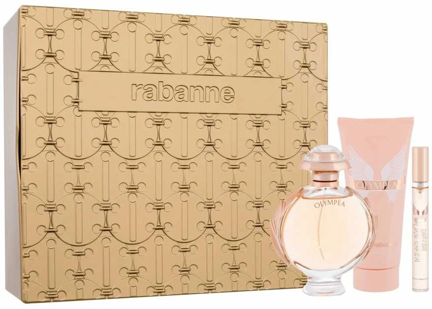 Paco Rabanne Olympea rinkinys moterims (kvepalai EDP, 80 ml + EDP, 10 ml + kūno losjonas 100 ml)