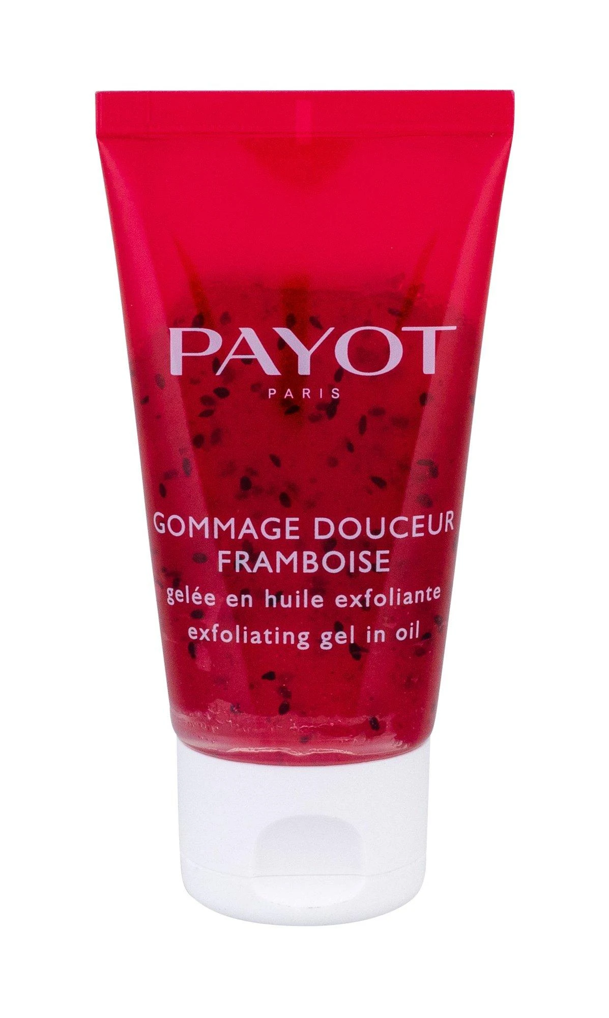 PAYOT Les Démaquillantes Exfoliating Oil Gel gelinis šveitiklis su aviečių sėklomis, 50 ml