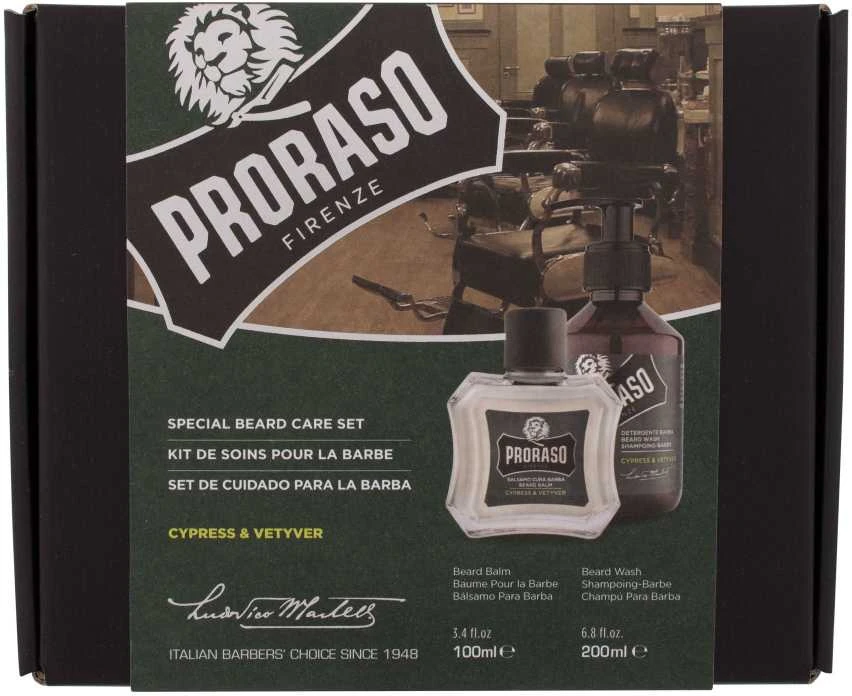 Proraso Rinkinys barzdos priežiūrai Cypress & Vetyver