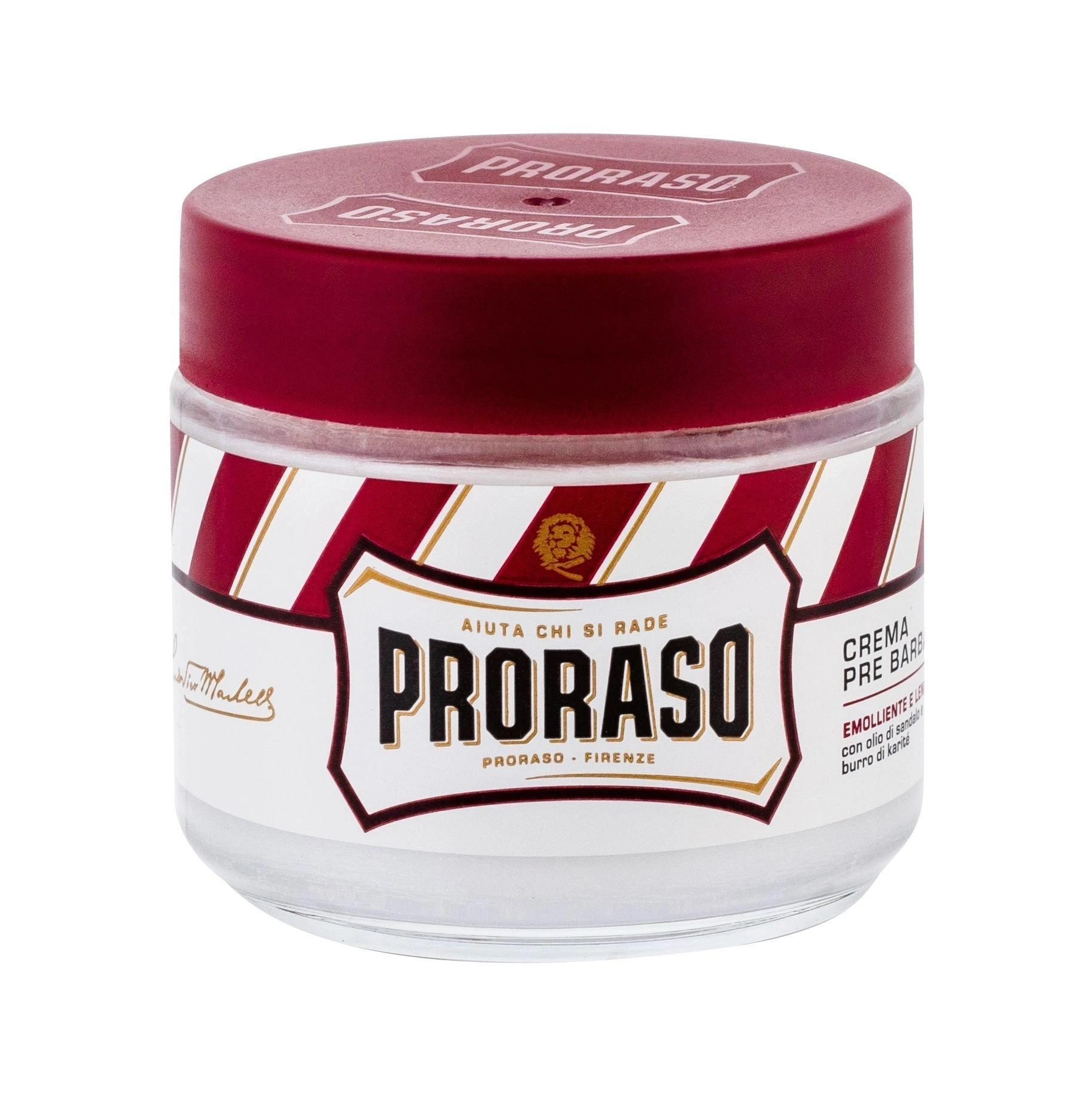 Proraso Red Line Pre-Shave Cream - Maitinantis kremas prieš skutimąsi, 100 ml