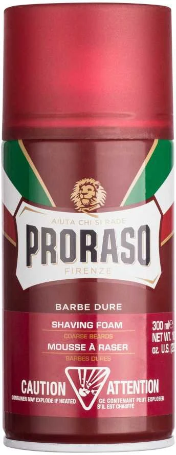 Proraso Red Line Shaving Foam Odą minkštinančios skutimosi putos, 300 ml
