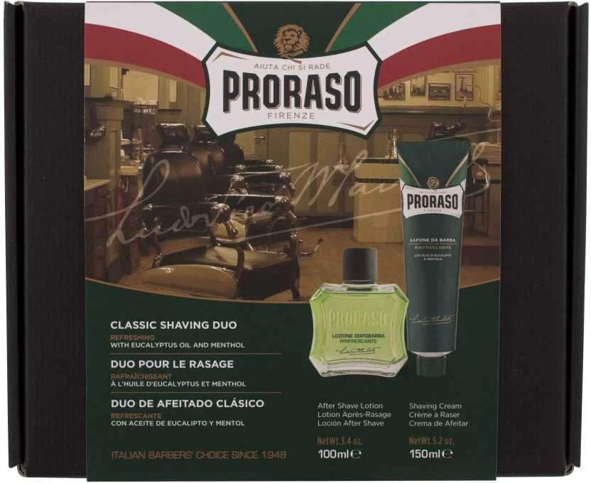 Proraso Duo Pack Refresh Shaving Cream & Lotion Skutimosi rinkinys