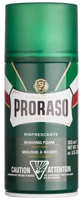 Proraso Green Line Shaving Foam Gaivinančios skutimosi putos, 300 ml