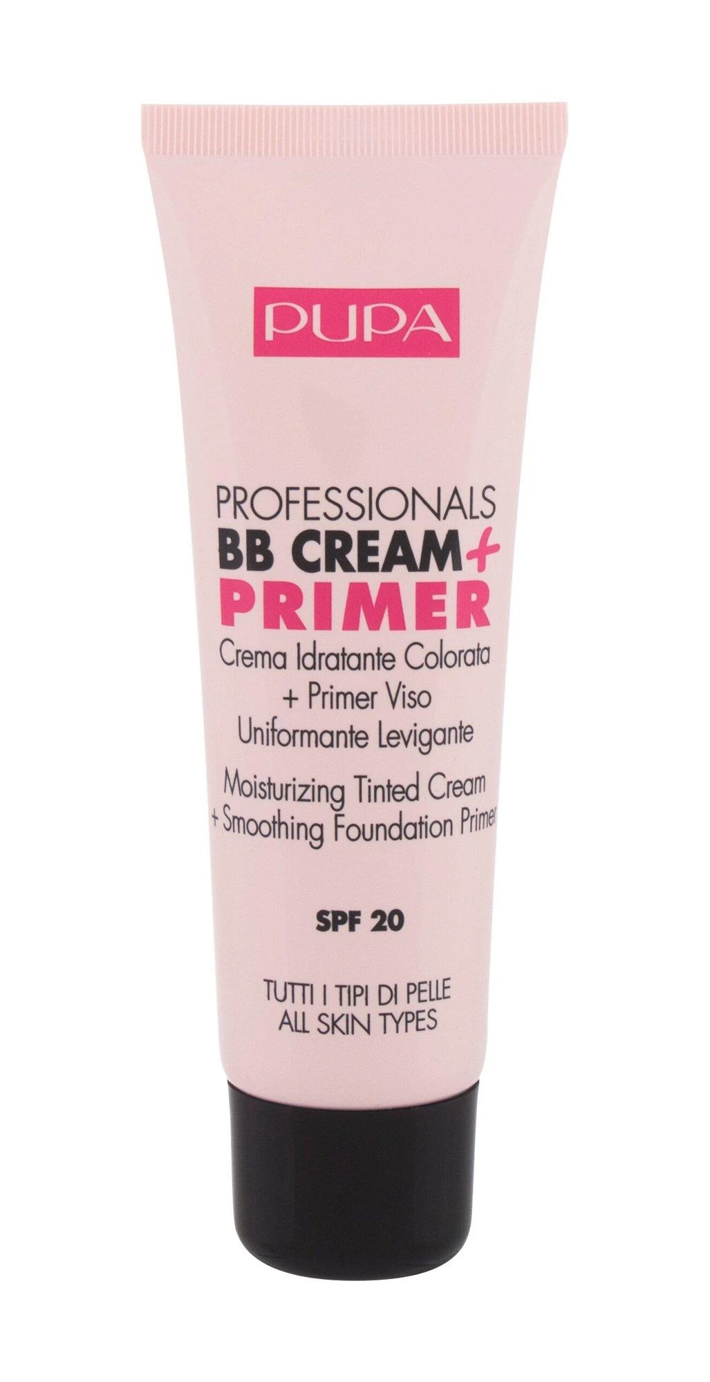 Pupa Milano Pupa Pupa Professionals BB Kreminis + Primer SPF 20 BB veido kremas-makiažo pagrindas, atspalvis: 001 Nude, 50 ml