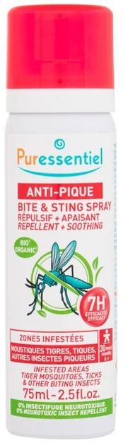 "Puressentiel" repelentai nuo įkandimų 75ml