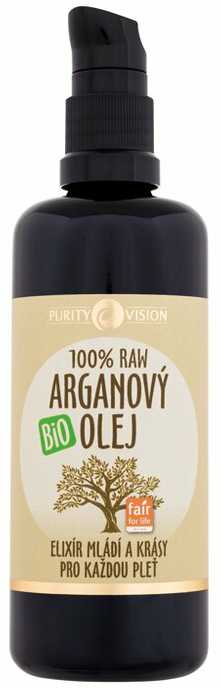 Purity Vision Argan Raw Bio Oil veido aliejus unisex, 100 ml