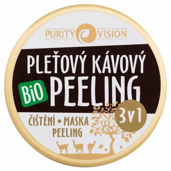 Purity Vision Coffee Bio Skin Peeling 3in1 Pilingas unisex, 70 ml