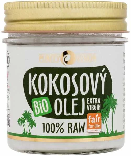 Purity Vision Coconut Raw Bio Oil kūno aliejus unisex, 120 ml