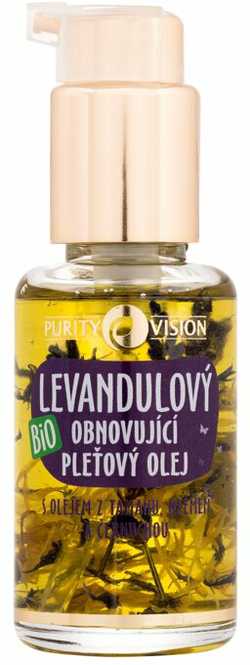 Purity Vision „Pure Vision“ ekologiškas levandų giliai atsinaujinantis odos aliejus, 45 ml