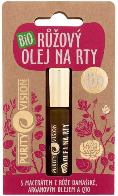 Purity Vision Rose Bio Lip Oil unisex lūpų aliejus, 10 ml