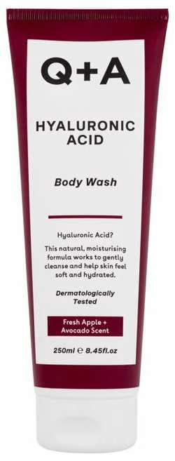 Q+A Hyaluronic Acid Kūno prausiklis Kūno prausiklis su hialurono rūgštimi, 250 ml