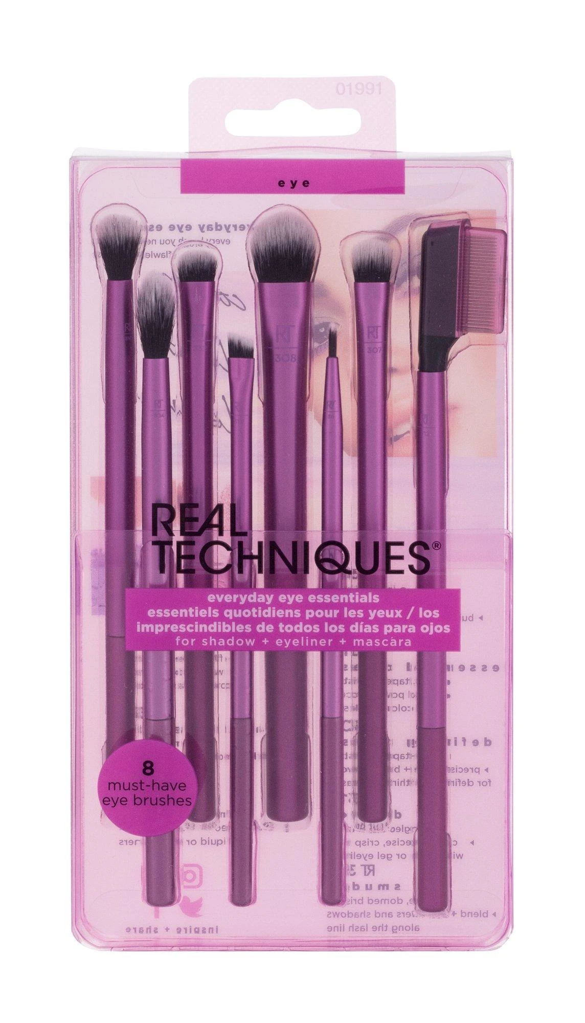 Šepetėlių rinkinys Real Techniques Essentials, 8 vnt.