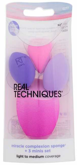 „Real Techniques“ stebuklingoji veido kempinėlė + 3 mini aplikatorių rinkinys