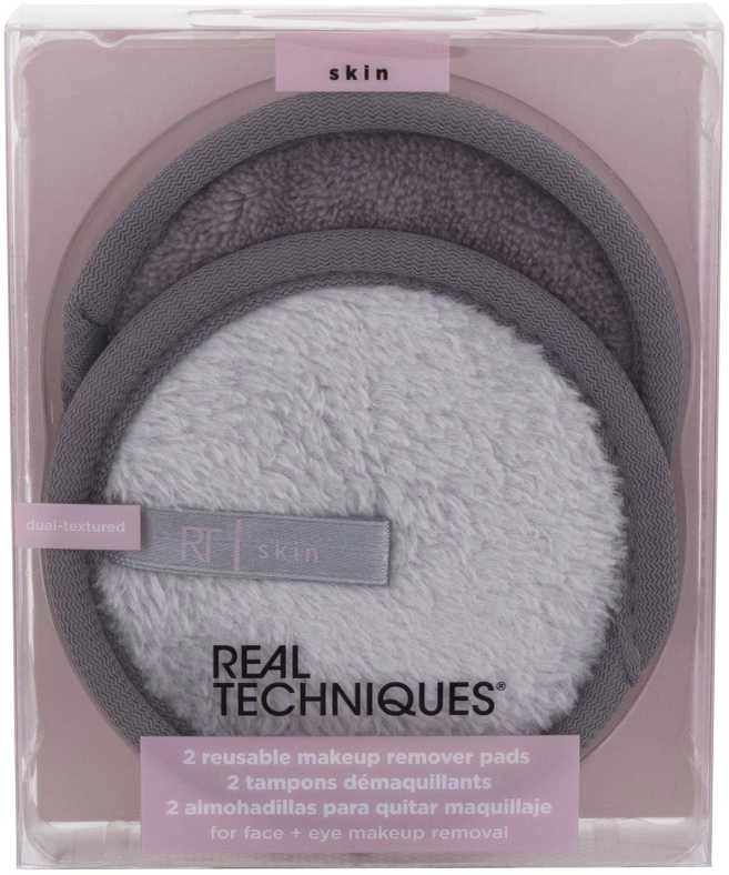 „Real Techniques Skin“ daugkartinio naudojimo makiažo valymo kempinėlės, moterims, 2 vnt.
