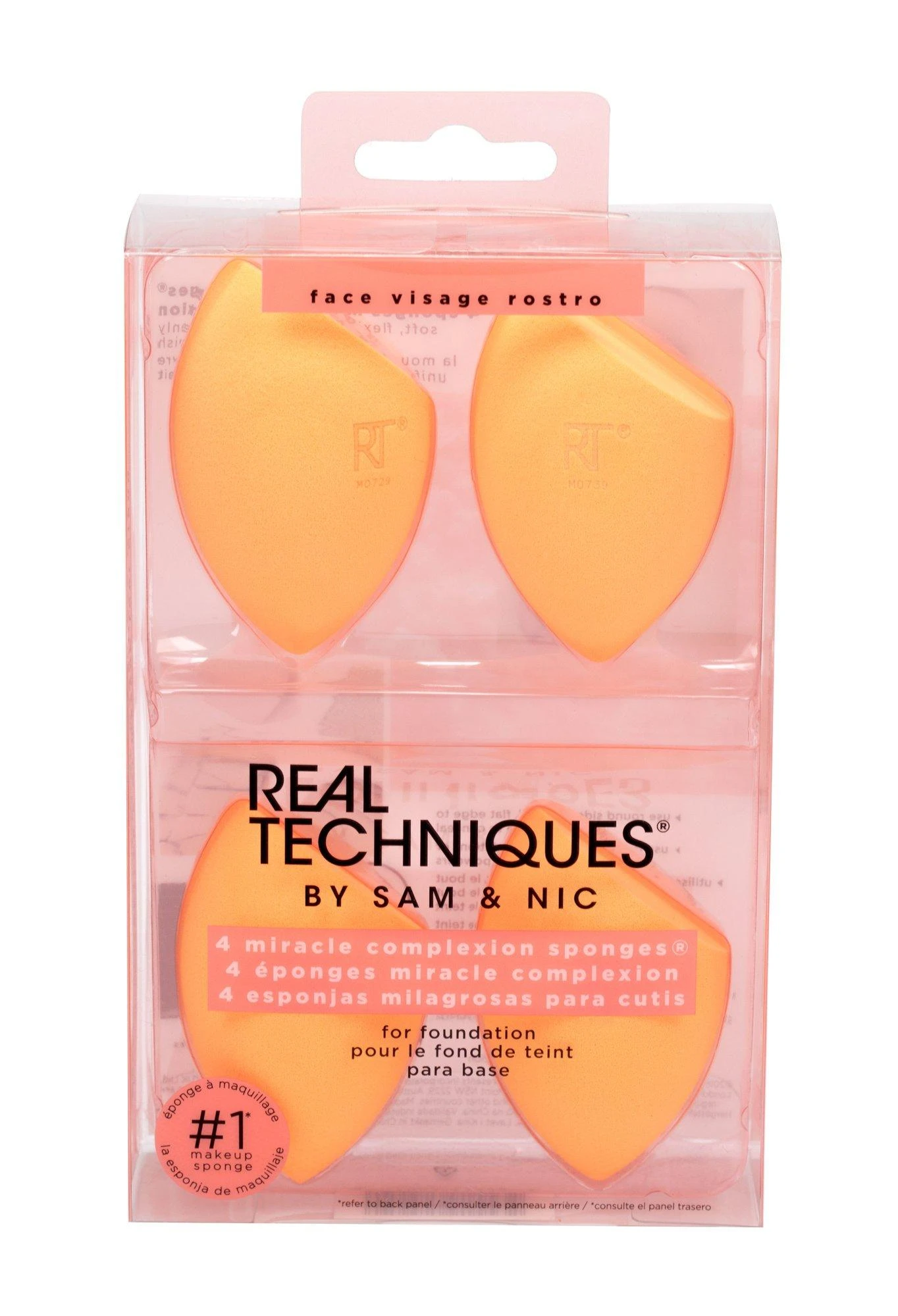 Real Techniques Miracle Complexion Sponge Applicator moterims, 4 vnt