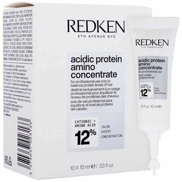 Redken plaukų koncentrato pakuotė su tūbele