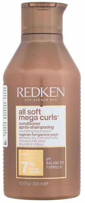 Redken All Soft Mega Garbanotiems plaukams kondicionierius plaukams 300ml