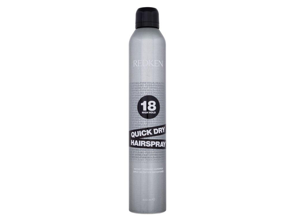 Redken Stiprios fiksacijos plaukų lakas Quick Dry (Instant Finish ing plaukų purškiklis) 400 ml