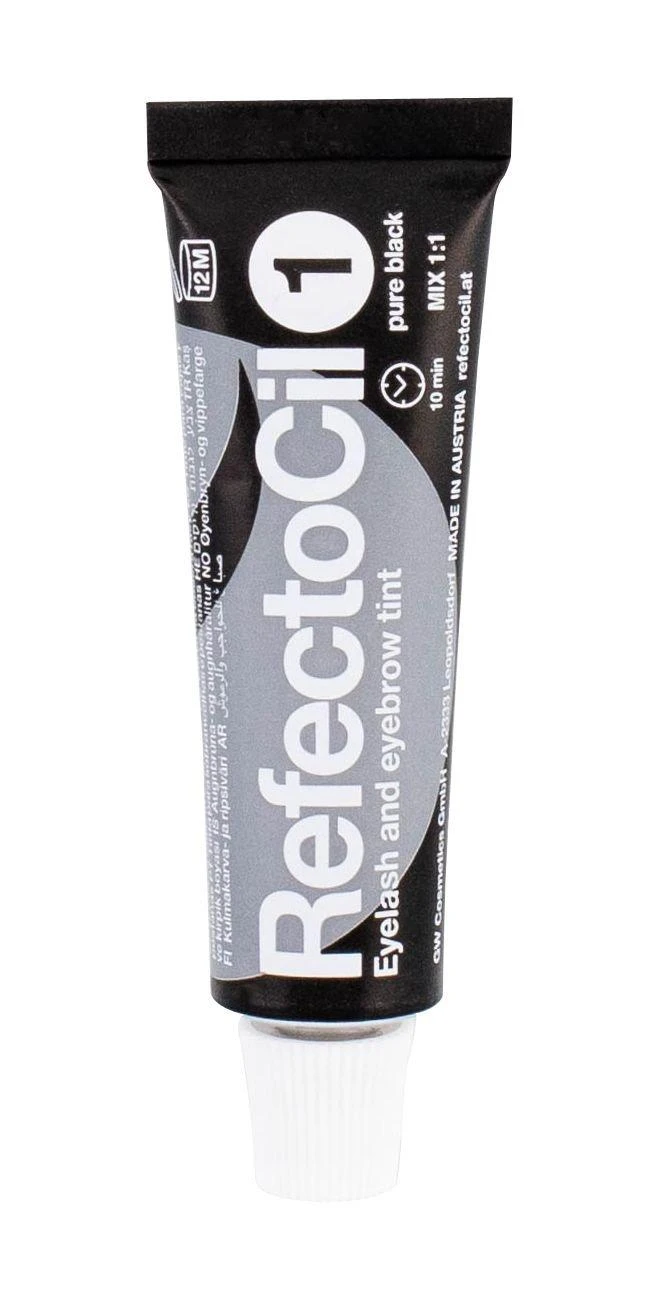 Antakių ir blakstienų dažai RefectoCil 15ml - Nr.1 Juodi
