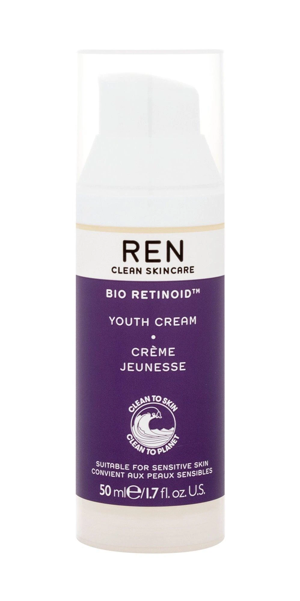 Ren Clean Skincare REN Bio Retinoid™ Youth Kreminis veido kremas nuo raukšlių, 50 ml