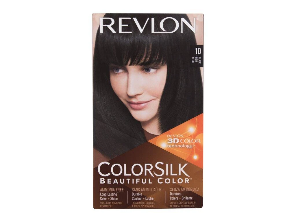 Plaukų dažai "Revlon Colorsilk" be amoniako 10 juodos spalvos