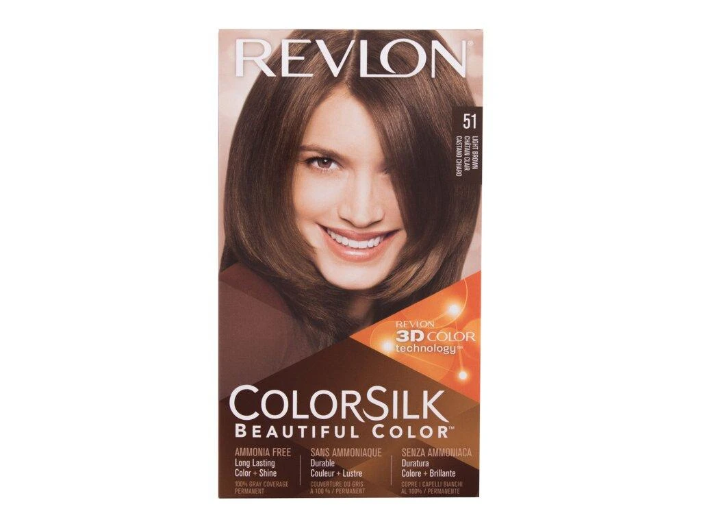 Revlon Colorsilk 51 šviesiai ruda pakuotė