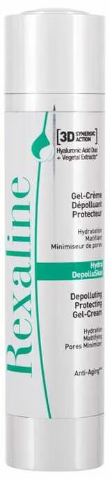 "Rexaline 3D Hydra-DepolluSkin Depoluting Protecting Gel-Kreminis" veido kremas gelis 50ml