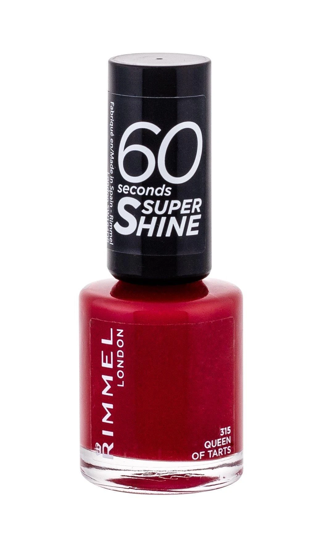 Rimmel London 60 Seconds Super Shine Nagų lakas Moterims 8 ml, 315 Queen of Tarts