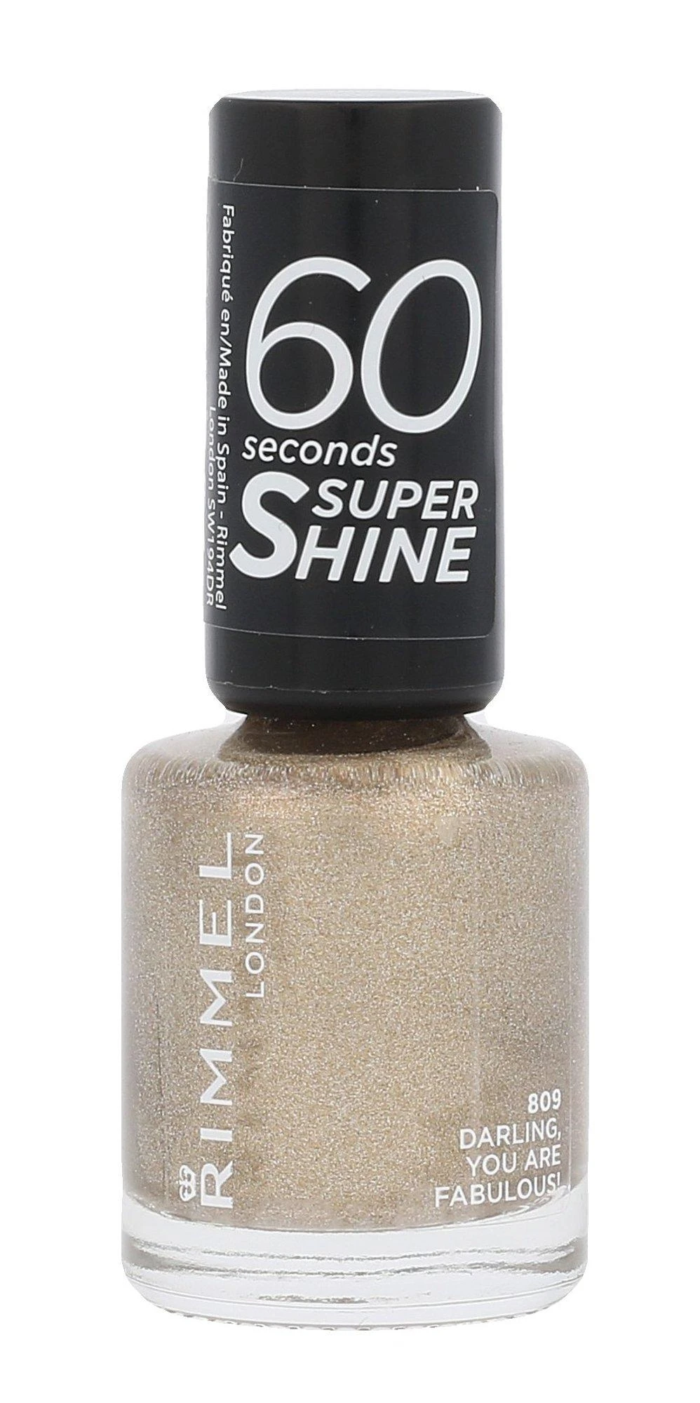 Rimmel London 60 Seconds Super Shine Nagų lakas Moterims 8 ml, 809 Darling You Are Fabulous!