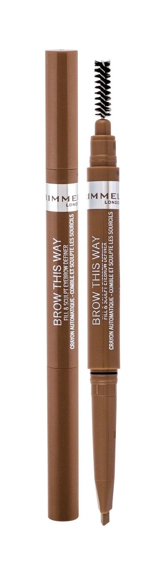 Antakių dažai "Rimmel London Brow This Way Fill And Sculp Eyebrow Definer 001 Skirtas šviesiems plaukams" 0,25 g