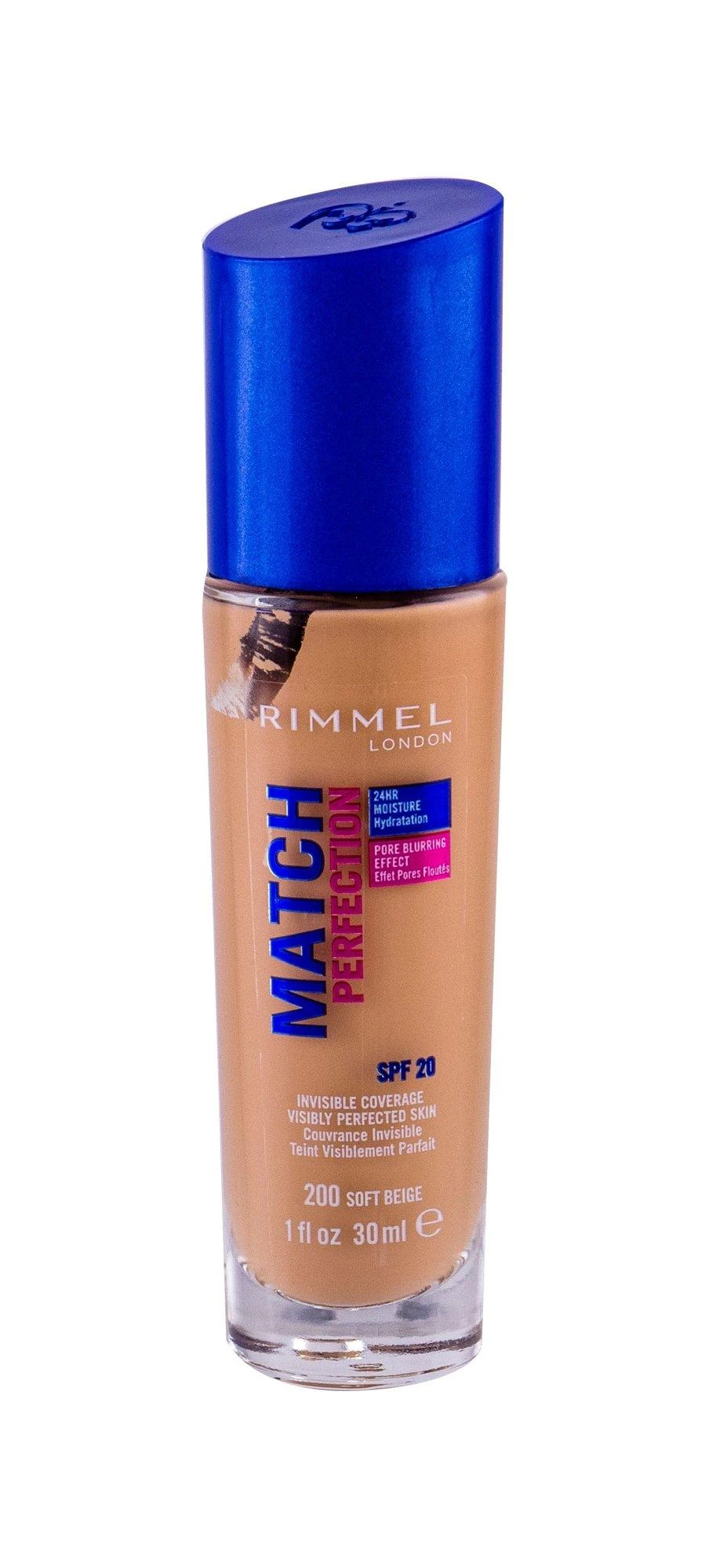 Rimmel London Rimmel Match Perfection makiažo pagrindas 30 ml. Spf20 200 Soft rusvai gelsvas