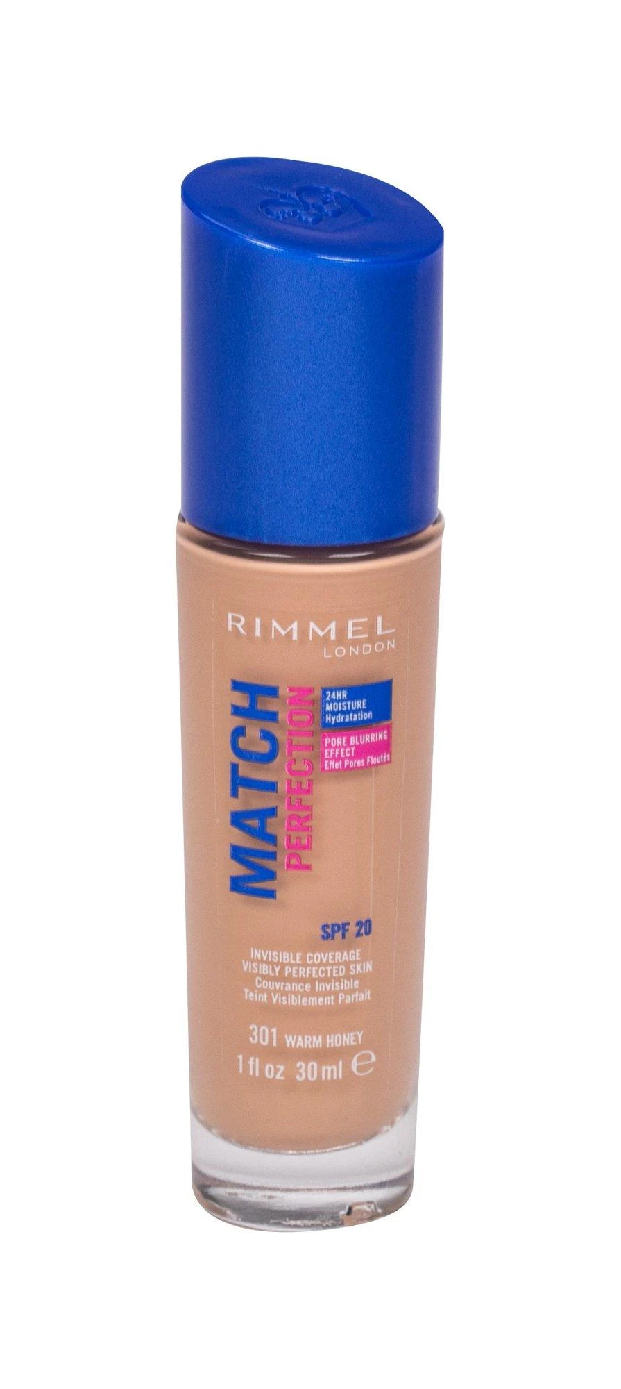 Rimmel London "Rimmel Match Perfection Foundation 301 Warm Honey makiažo pagrindas