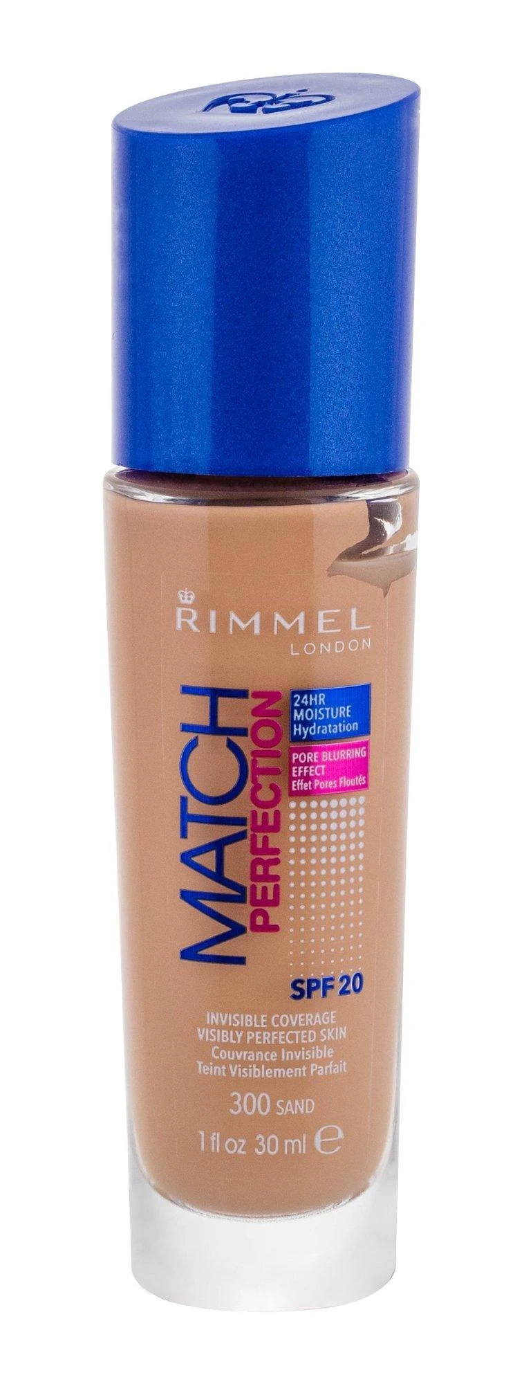 Rimmel London Match Perfection SPF20 makiažo pagrindas Moterims 30 ml, Classic Beige 201 - Cool