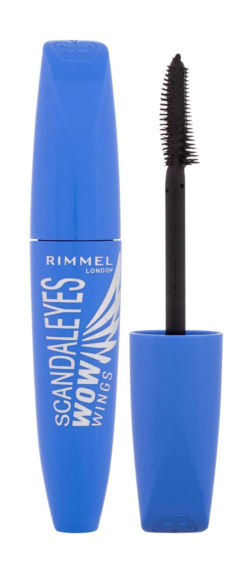 Rimmel London Scandaleyes Wow Wings vandeniui atsparus blakstienų tušas 001-Juodas