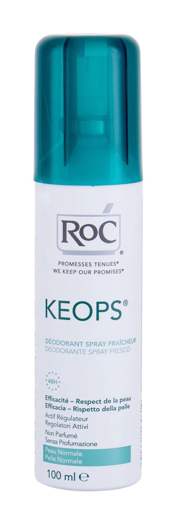Roc Keops dezodorantas su žaliu dangteliu 100ml