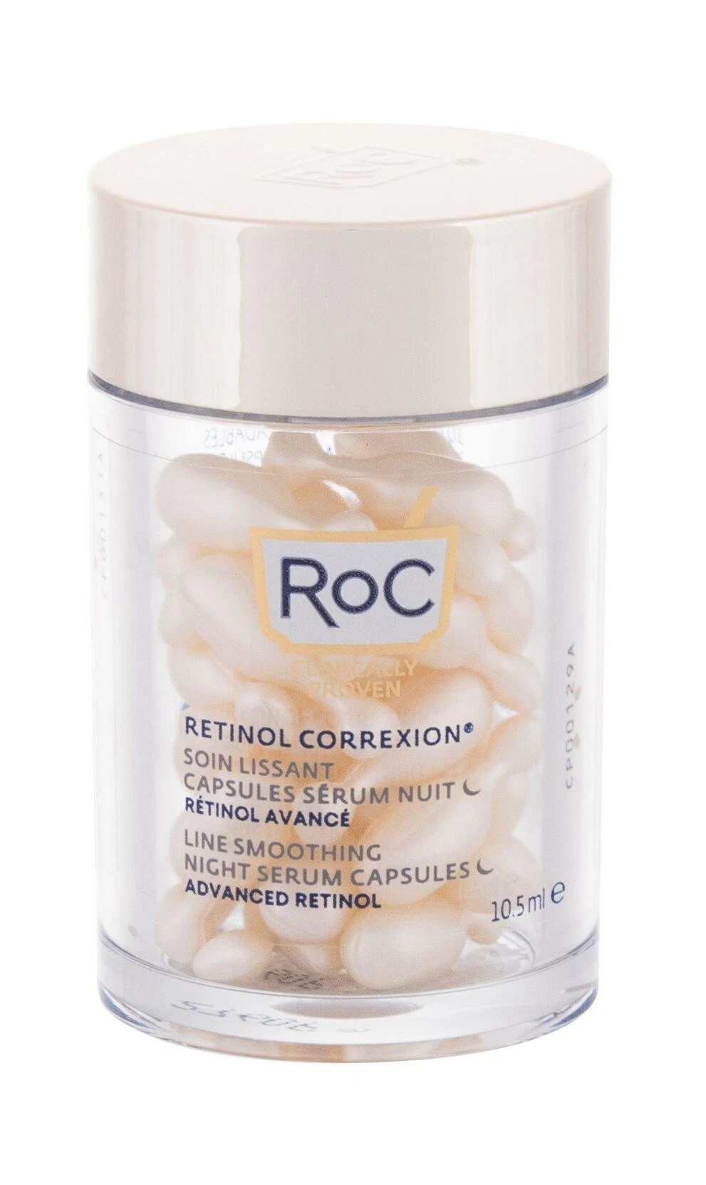 ROC Retinol Correxion Line Smoothing Night Serum glotninančios naktinės veido serumo kapsulės, 10.5 ml