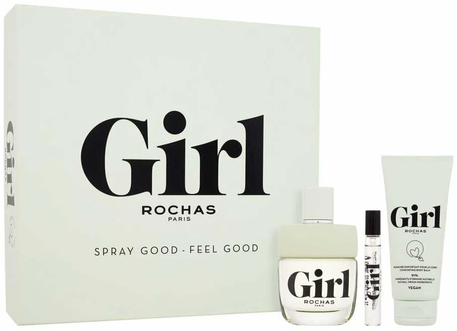 "Rochas Girl" tualetinio vandens purškiklis 100 ml, 3 dalių rinkinys