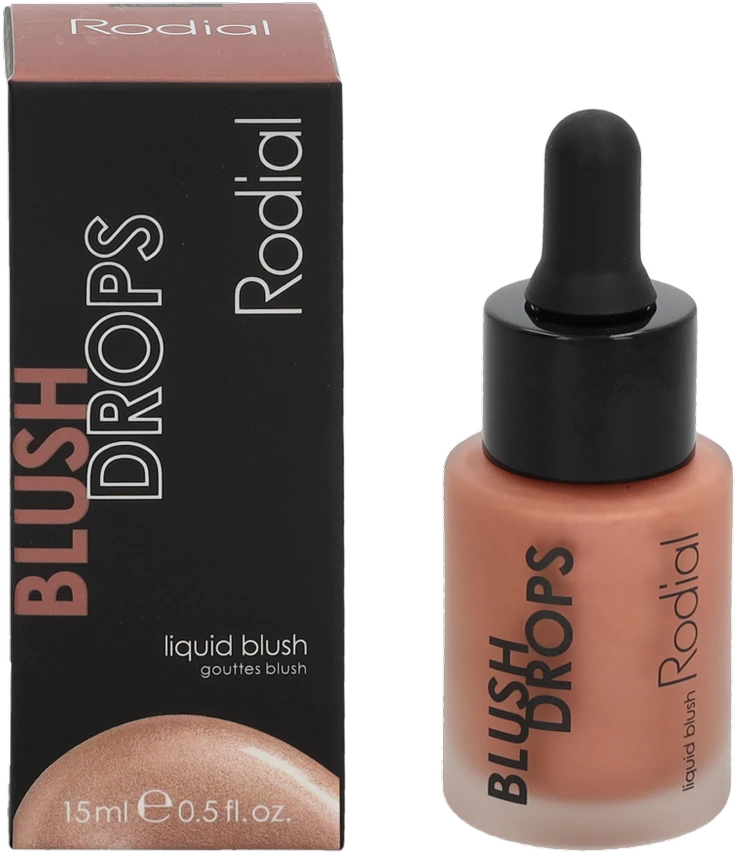 Rodial Blush Drops Liquid Blush skysti skaistalai, atspalvis: Sunset Kiss, 15 ml