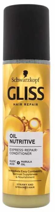 Schwarzkopf Gliss Oil Nutritive Express-Repair-Conditioner Kondicionierius moterims, 200 ml