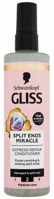 Schwarzkopf Gliss Split Ends Miracle Expres-Repair-kondicionierius nenuplaunamas plaukų priežiūra moterims, 200 ml