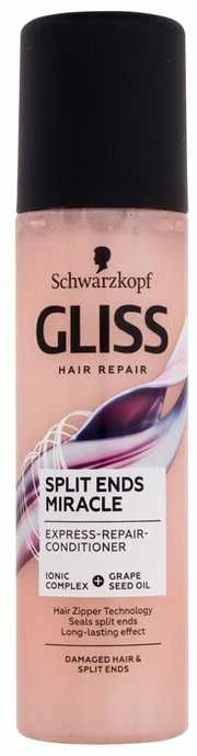 Schwarzkopf Gliss Split Ends Miracle Expres-Repair-kondicionierius nenuplaunamas plaukų priežiūra moterims, 200 ml